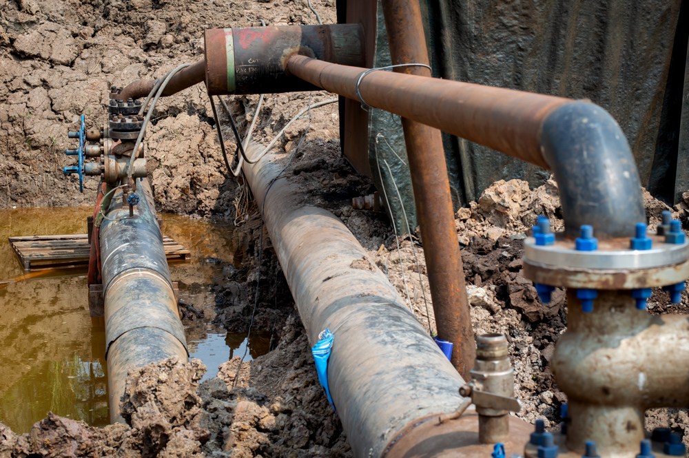 hydrostatic pressure testing of pipelines